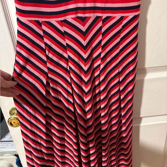 Boden Kristen Stripe A-Line V-Neck Midi Dress - Picture 8 of 16